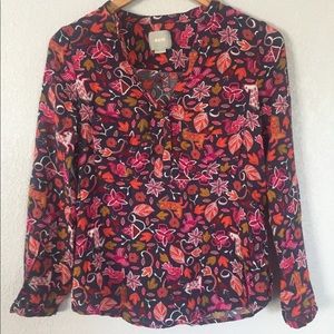 Maeve Anthropologie Ladies Long Sleeve Blouse Sz 6